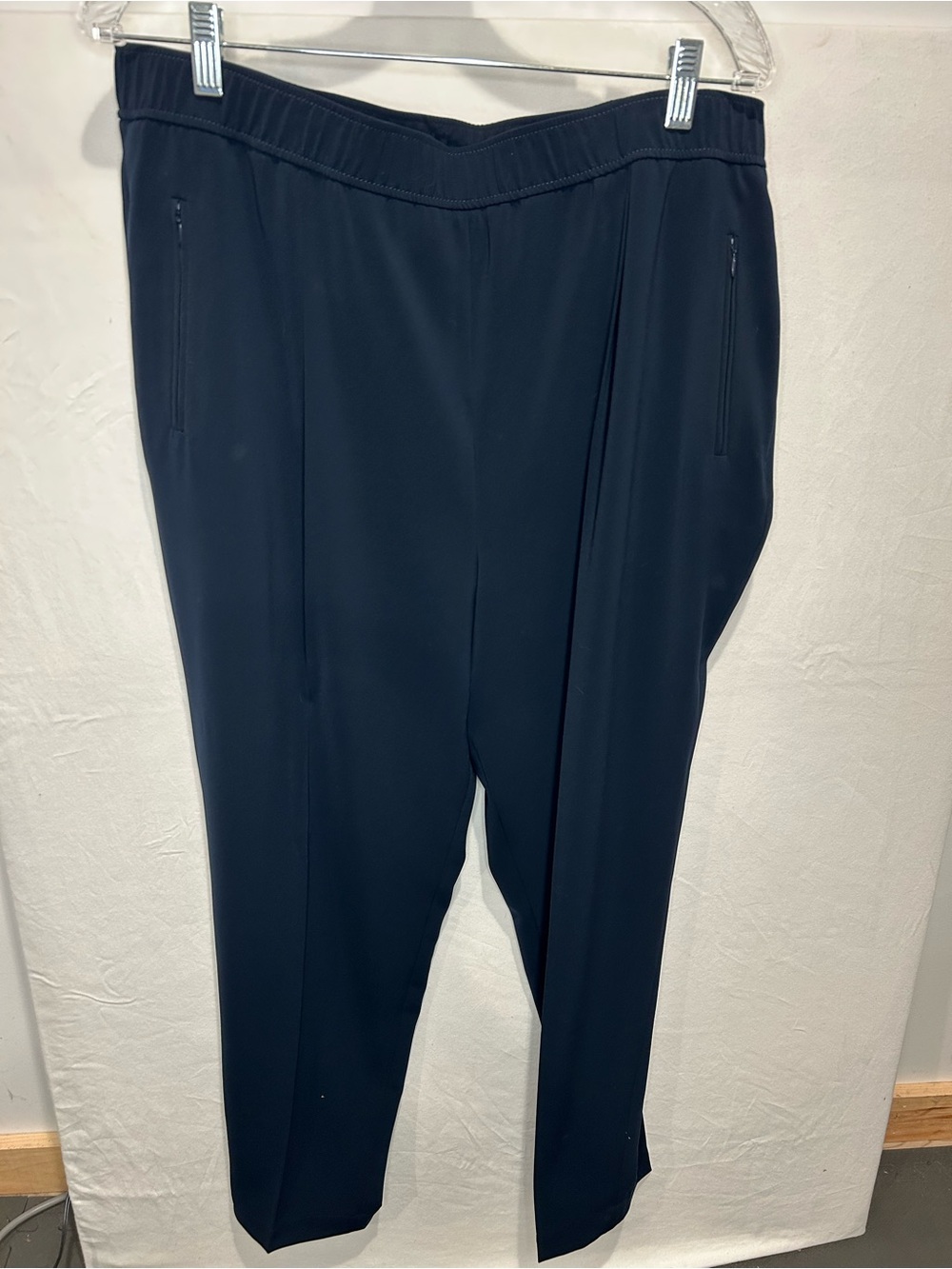 Akris Punto Navy Elastic Waist Tailored Trousers